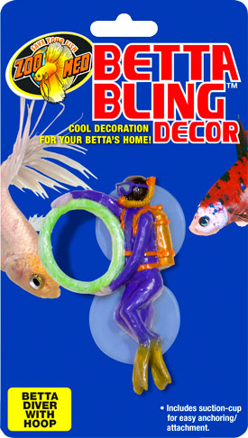 Betta Bling™ Decor – Diver w/ Hoop