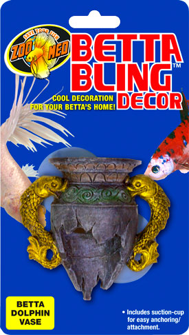 Betta Bling™ Decor – Dolphin Vase