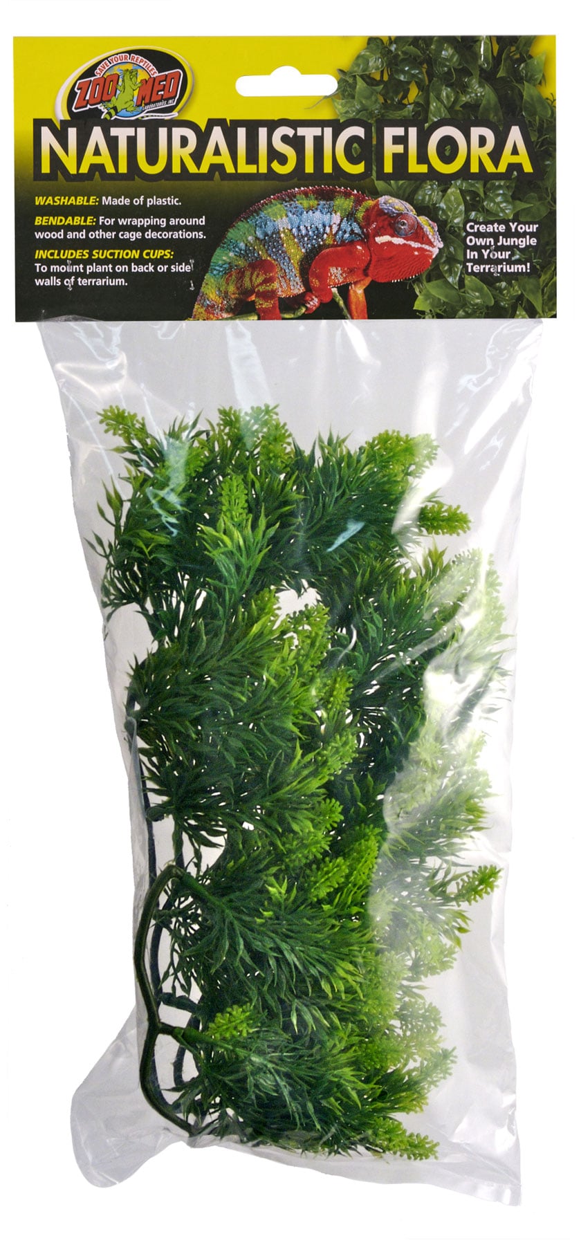 Plastic Plants for Reptile Terrariums Small Zoo Med 2 Pack of Malaysian Ferns 