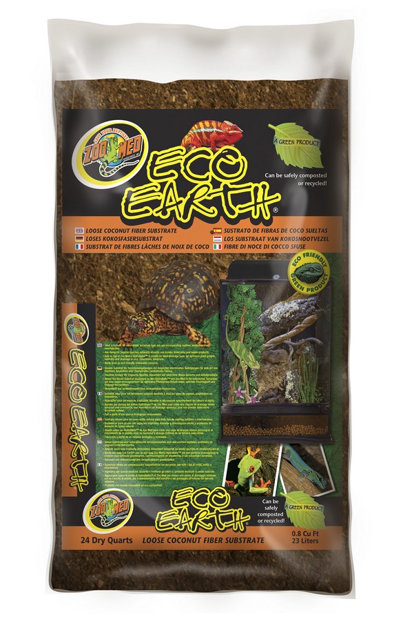 8 Quarts Zoo Med Eco Earth Loose Coconut Fiber Substrate 