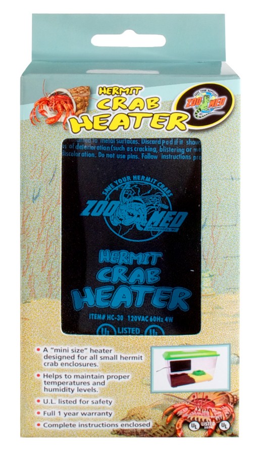 ZOO MED HERMIT CRAB HEATER 4 WATT UL LISTED TANK OR PLASTIC.FREE SHIP IN THE USA 