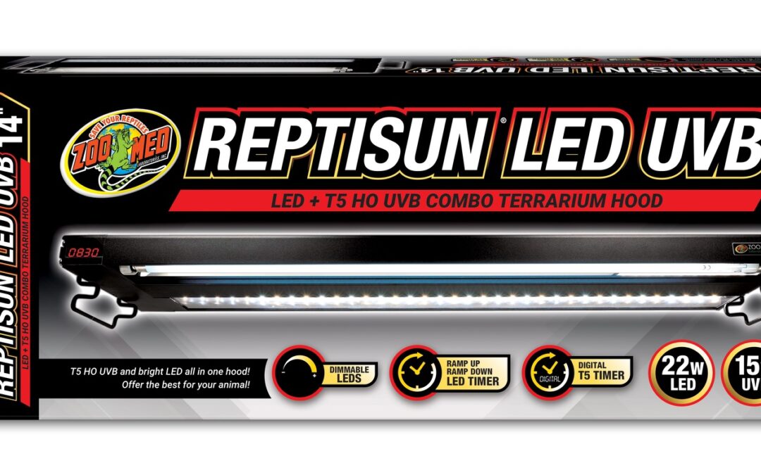 ReptiSun&reg; LED UVB Combo Terrarium Hood