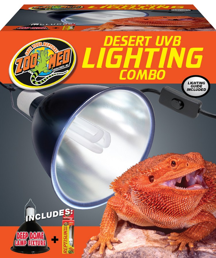 ZOO MED DESERT UVB & HEAT LIGHTING KIT 