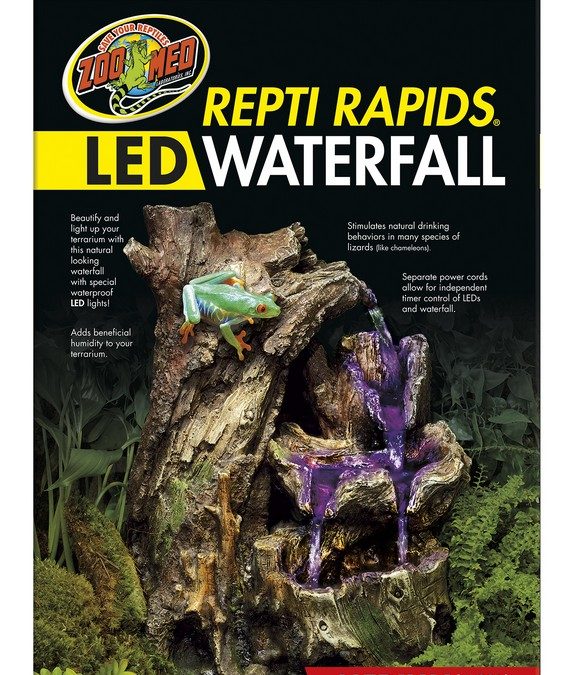 Repti Rapids® LED Waterfall – Medium Wood