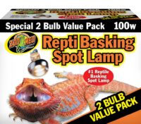 Zoo Med Reptile Basking Spot Lamp 75 Watts 2 Bulb Value Pack 