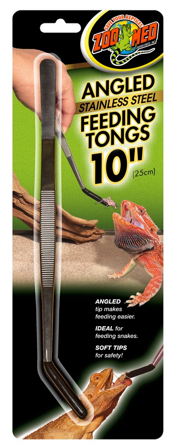 1pc 10" 25cm Reptile Feeding Tongs Tweezers Stainless Steel Tongs Tweezers S7 